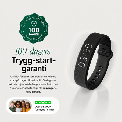 Lumi™ – Vibrerende vekkerarmbånd for barn