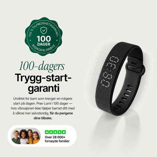 Lumi™ – Vibrerende vekkerarmbånd for barn